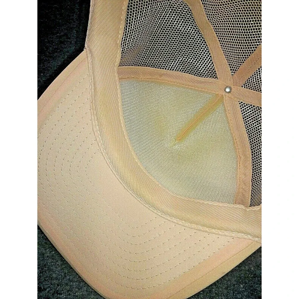 Vintage I.S.W Inc Trucker Hat Light Yellow One Size Fits Most Nissin Cap